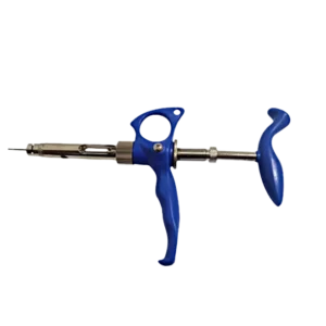 Heavy Duty Metal Syringe Style Implanter. For application of 12mm and up to 32mm tags.