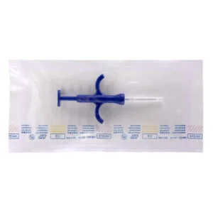 Preloaded sterile tags & syringe with 7mm (HQ7) PIT Tag and 15 guage needle. Package is hermetically sealed with 6 barcodes in each package.